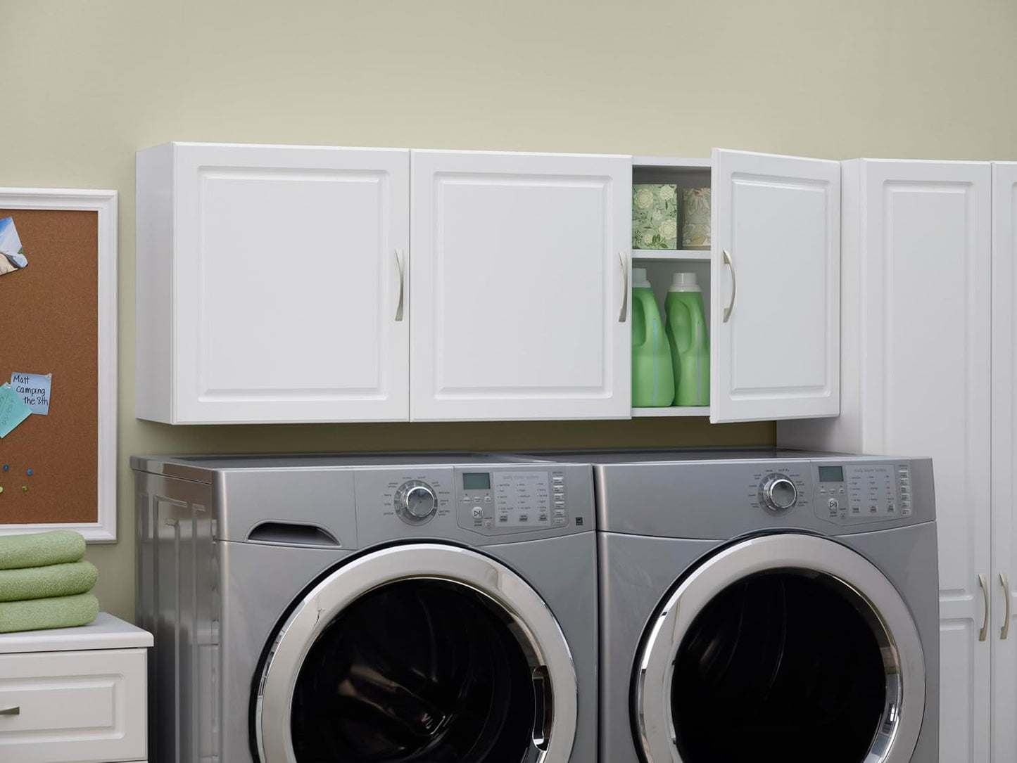 NEW - SystemBuild Kendall 54" Wall Cabinet in White - Retail $235