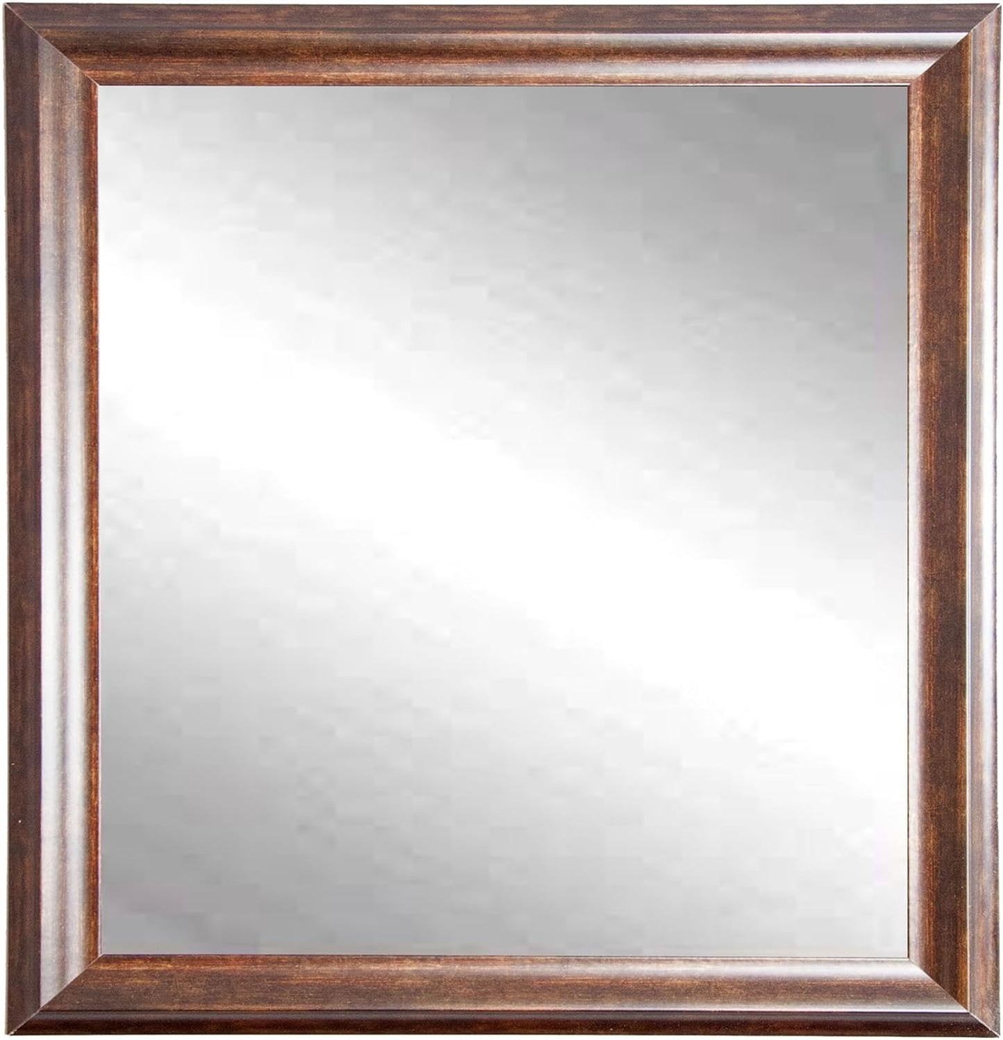 BrandtWorks Vintage Hill Vanity Mirror, 32in x 32in, Bronze/Copper - Retail $164
