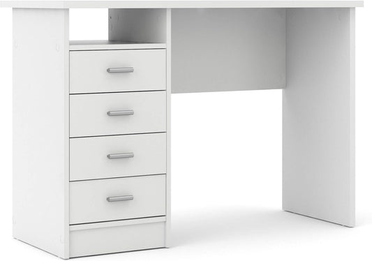 NEW - Tvilum Desk with 4 Drawers, White - Retail $189