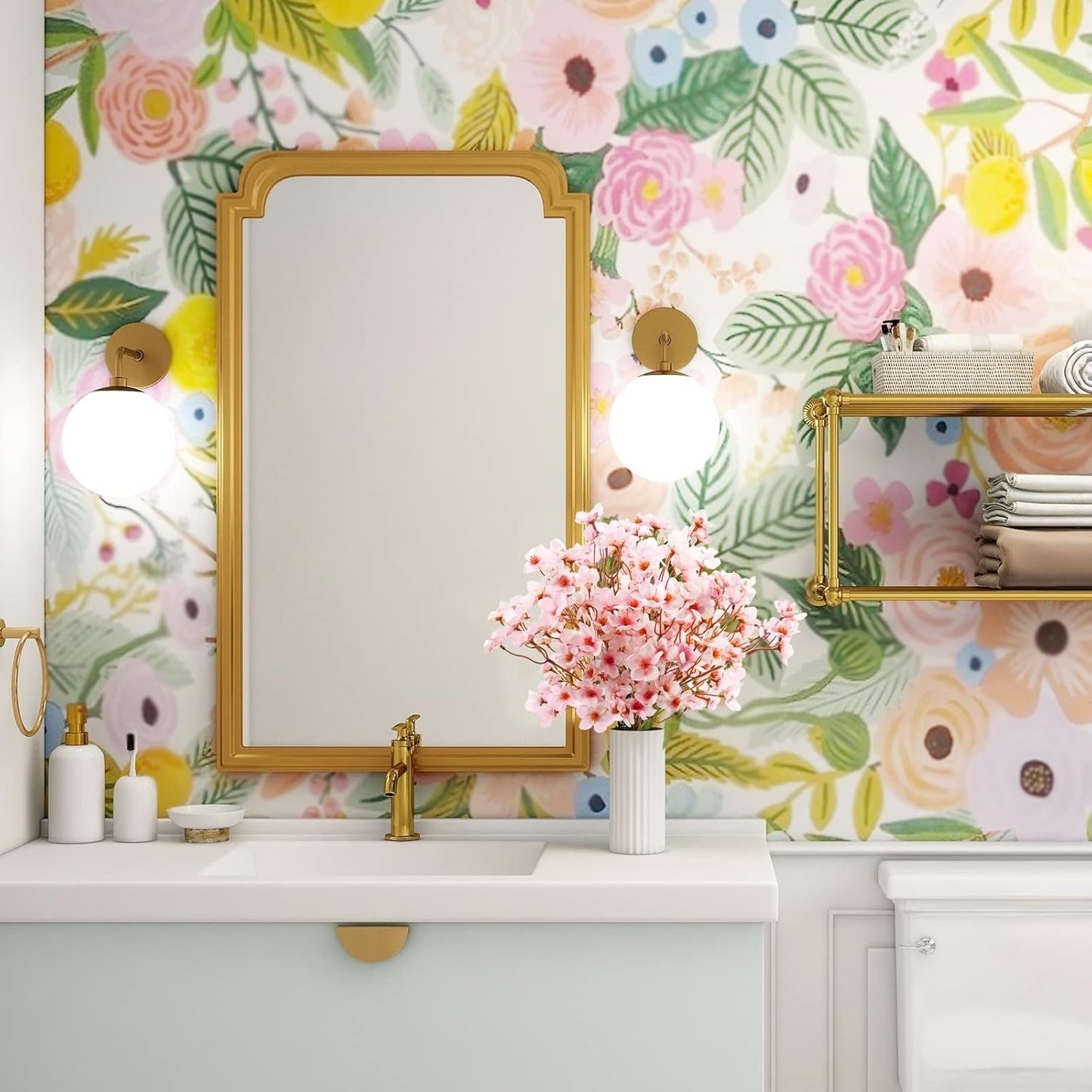 Uieke 8Pcs Artificial Cherry Blossom Flowers for DIY, Home, Wedding, Party Decor - Pink