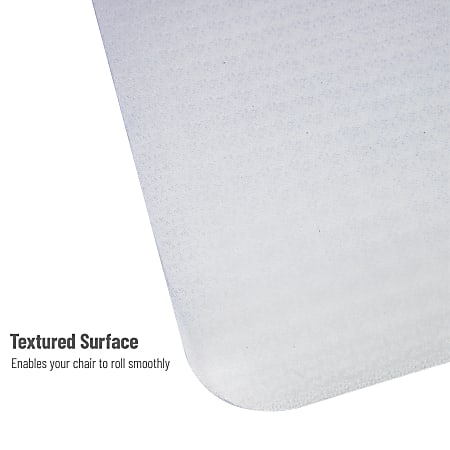 Mind Reader Hard Floor Office Chair Mat, 35-1/4”W x 47”D