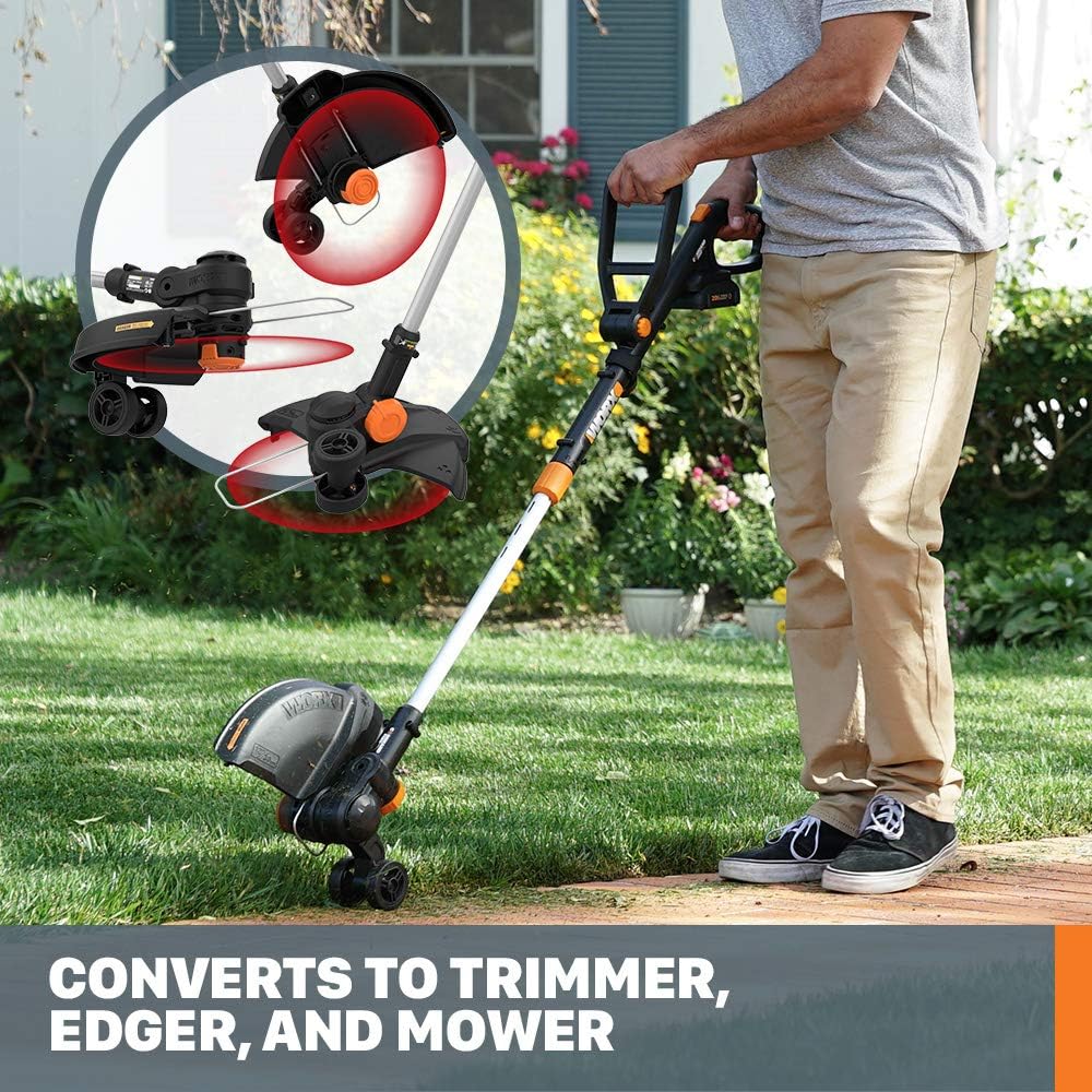 NEW - Worx GT Revolution 20V 12" String Trimmer Grass Trimmer/Edger/Mini-Mower, WG170.3 - Retail $121