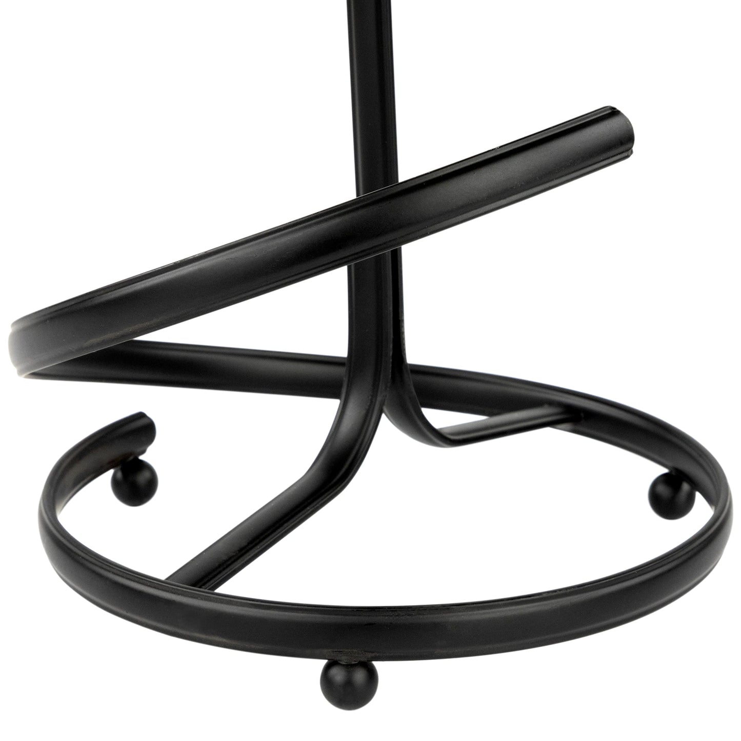 Spectrum Ashley Black Paper Towel Holder with Easy Tear Arm for Kitchen Countertop Organization, Modern Weighted Steel Base Paper Towel Roll Dispenser Stand for Standard & Jumbo Paper Towels
