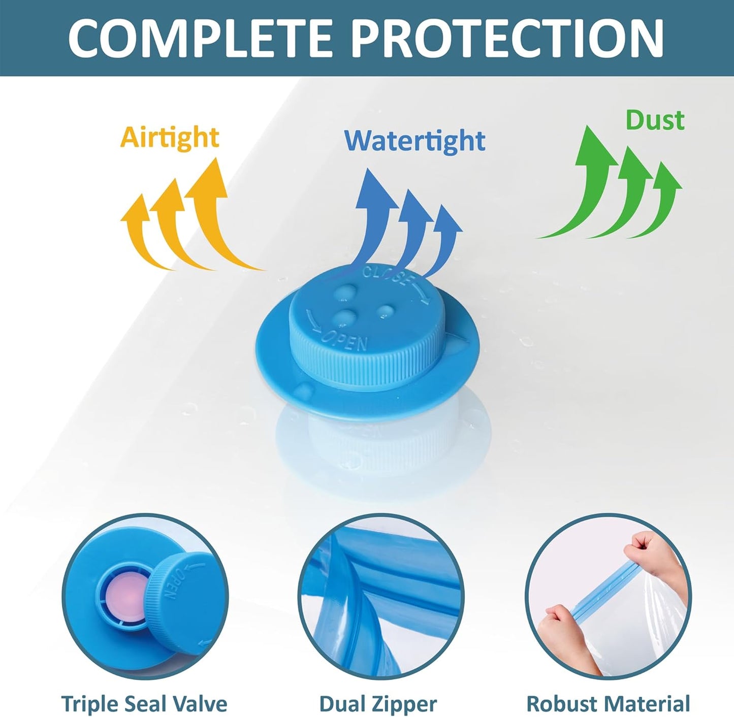 22 Vacuum Storage Bags with Electric Pump, Vacuum Sealed Storage Bags