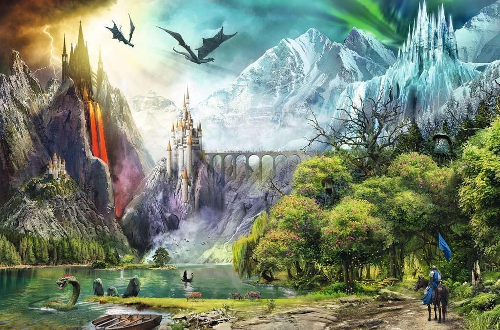 Ravensburger - Reign of Dragons - 3000 Piece Jigsaw Puzzle - Thrilling Middle Earth Adventure - with Dragons, a Castle and Ice Mountains - Premium Quality - Ideal Gift - Puzzles for Adults