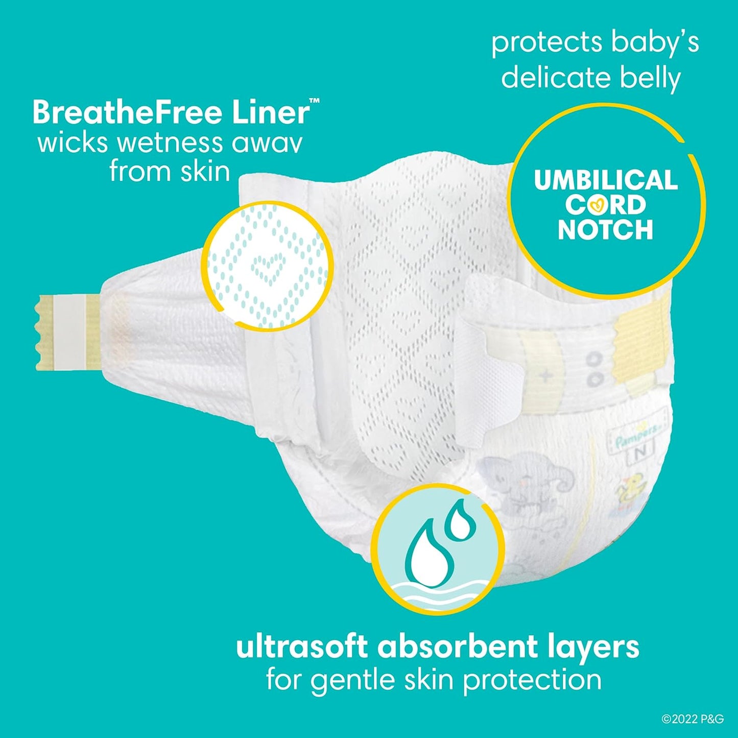 Pampers Baby Diapers - Swaddlers - Size 0, 140 Count, Ultra Absorbent Disposable Newborn Diaper - Retail $45