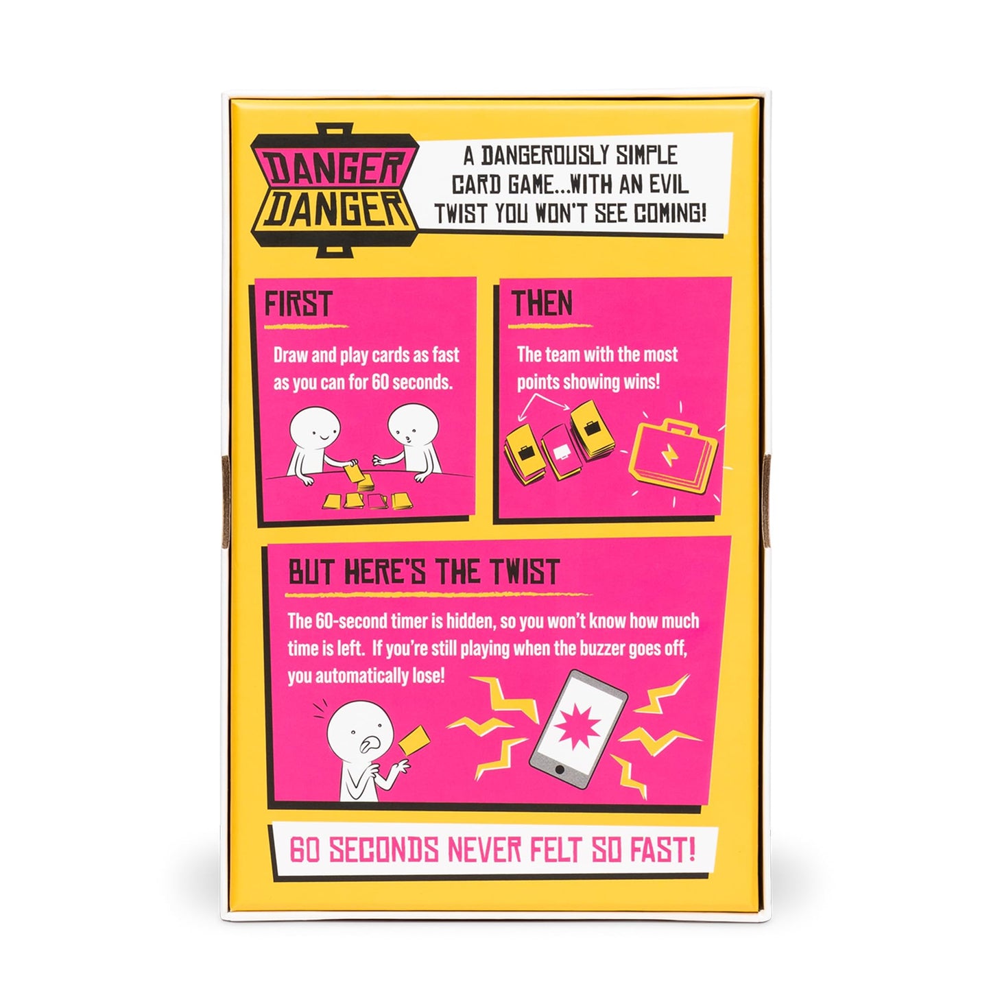 Exploding Kittens Danger Danger 2-8 Players - Ages 7+ - 10 Minutes to Play - Fast Paces Strategic Card Game - Party Game, Family Game Night, Kid and Adult Card Game