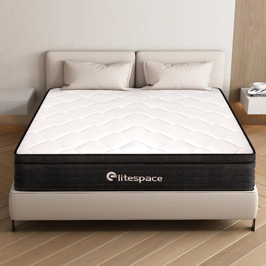 NEW - elitespace Full Size Mattress,Hybrid 12 Inch Full Mattress in a Box,Memory Foam & Individually Pocket Spring for Pain Relief,Medium Firm Full Mattresses,CertiPUR-US Certified. - Retail $249
