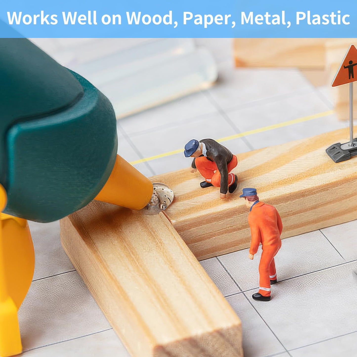 Mini Hot Glue Sticks Bulk, Clear Glue Gun Sticks for Metal, Wood, Glass, Crafts and School Projects, Bond (90 Pieces 8 x 0.25 Inch)