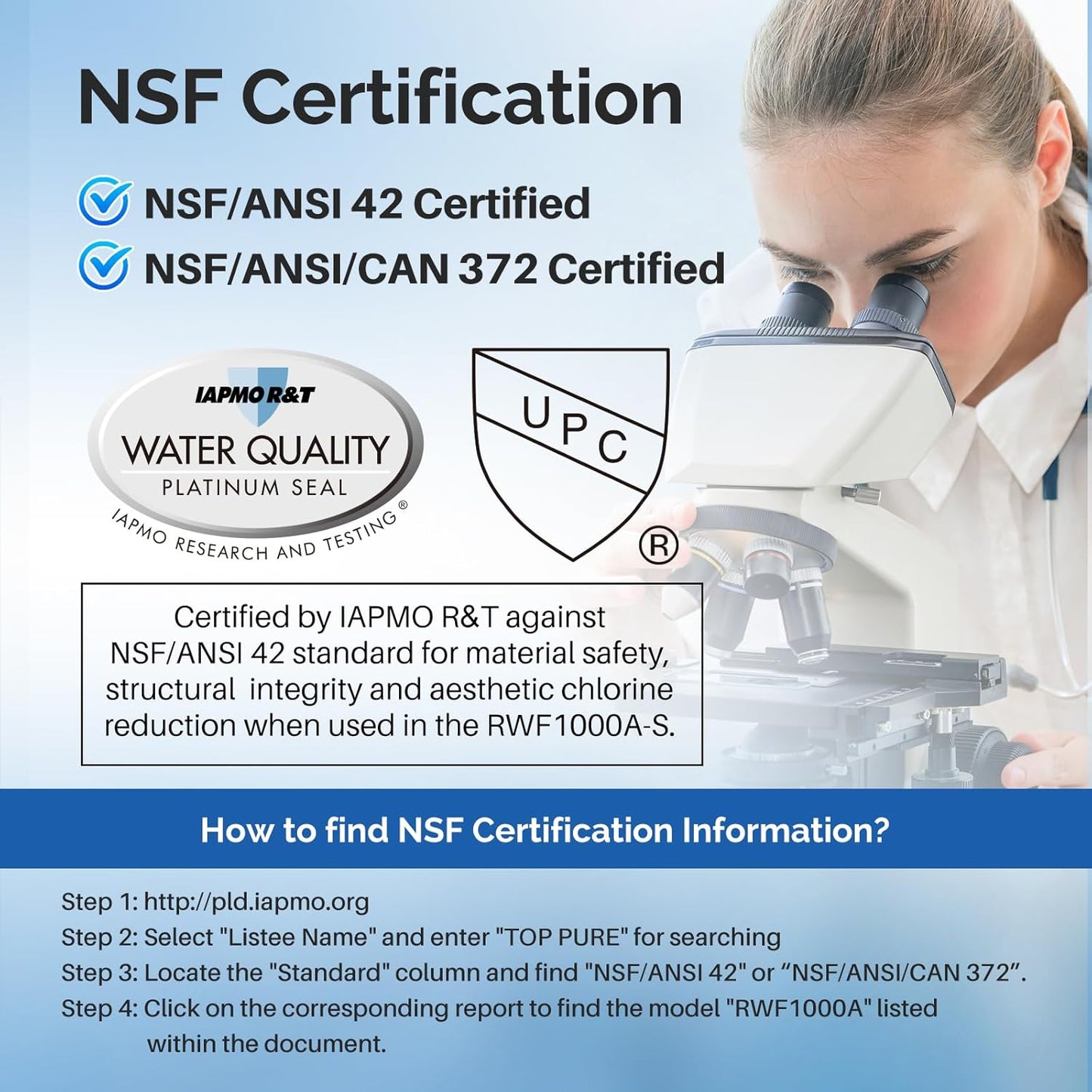 ICEPURE 5231JA2006A Replacement for LG LT600P, KENMORE 9990, 5231JA2006B, KENMORECLEAR 46-9990, 5231JA2006A-S, WFC2001, LSC27931ST, LFX25960ST, FML-2,RWF1000A Refrigerator Water Filter 1PACK