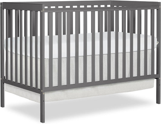NEW w/ scuff - Dream On Me Synergy 5-in-1 Convertible Crib in Steel Grey, Greenguard Gold Certified - Retail $180