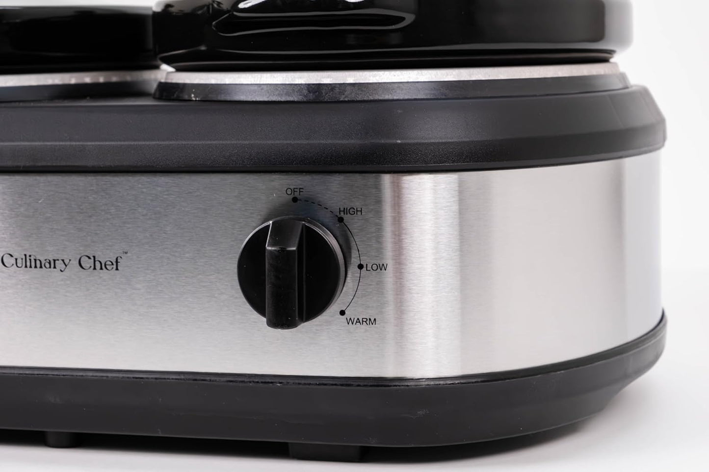 CULINARY CHEF, Triple Slow Cooker, Buffet Server 3 Pot, Food Warmer - Stainless