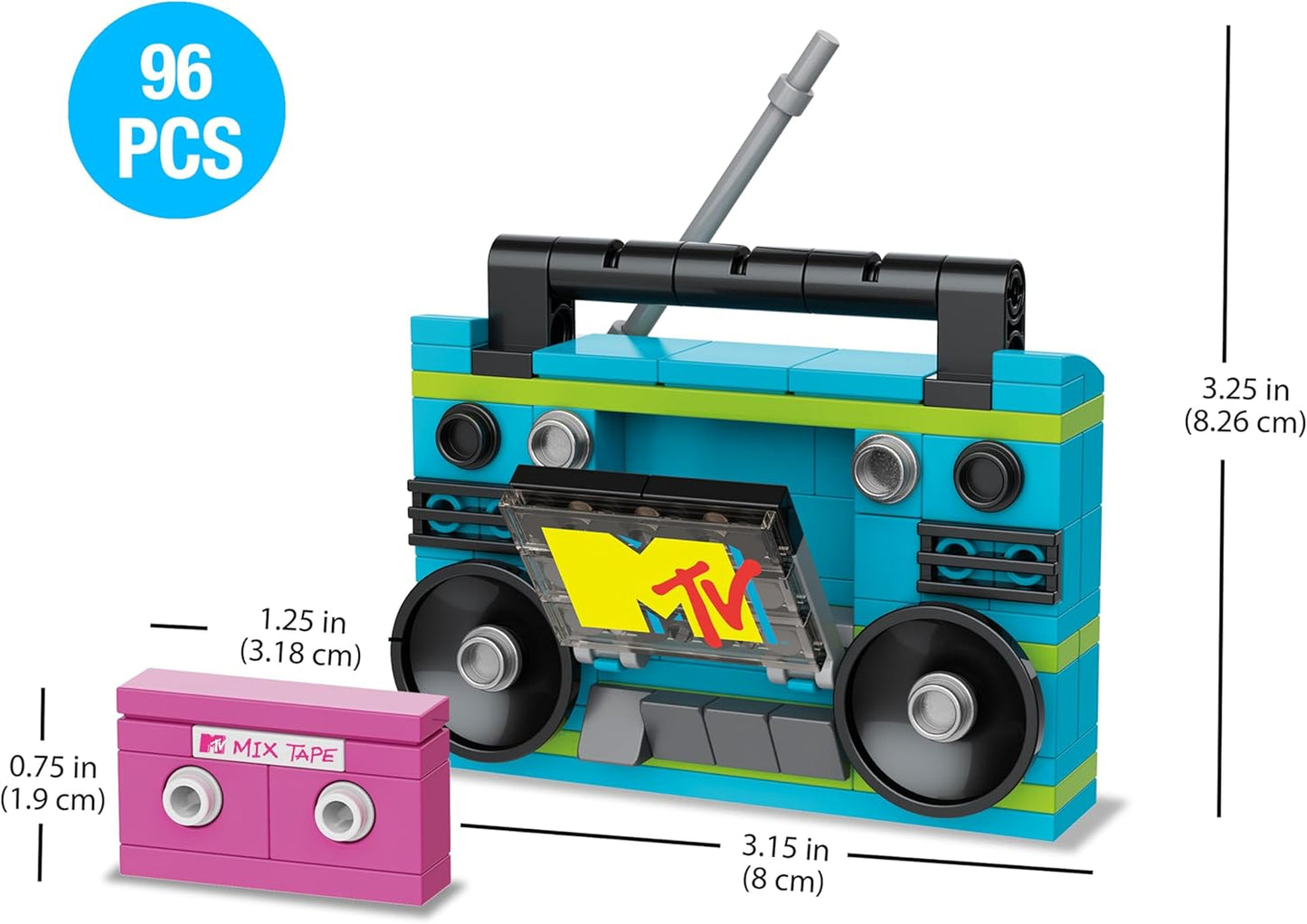 Brickcraft MTV Boom Box Brick Building Set