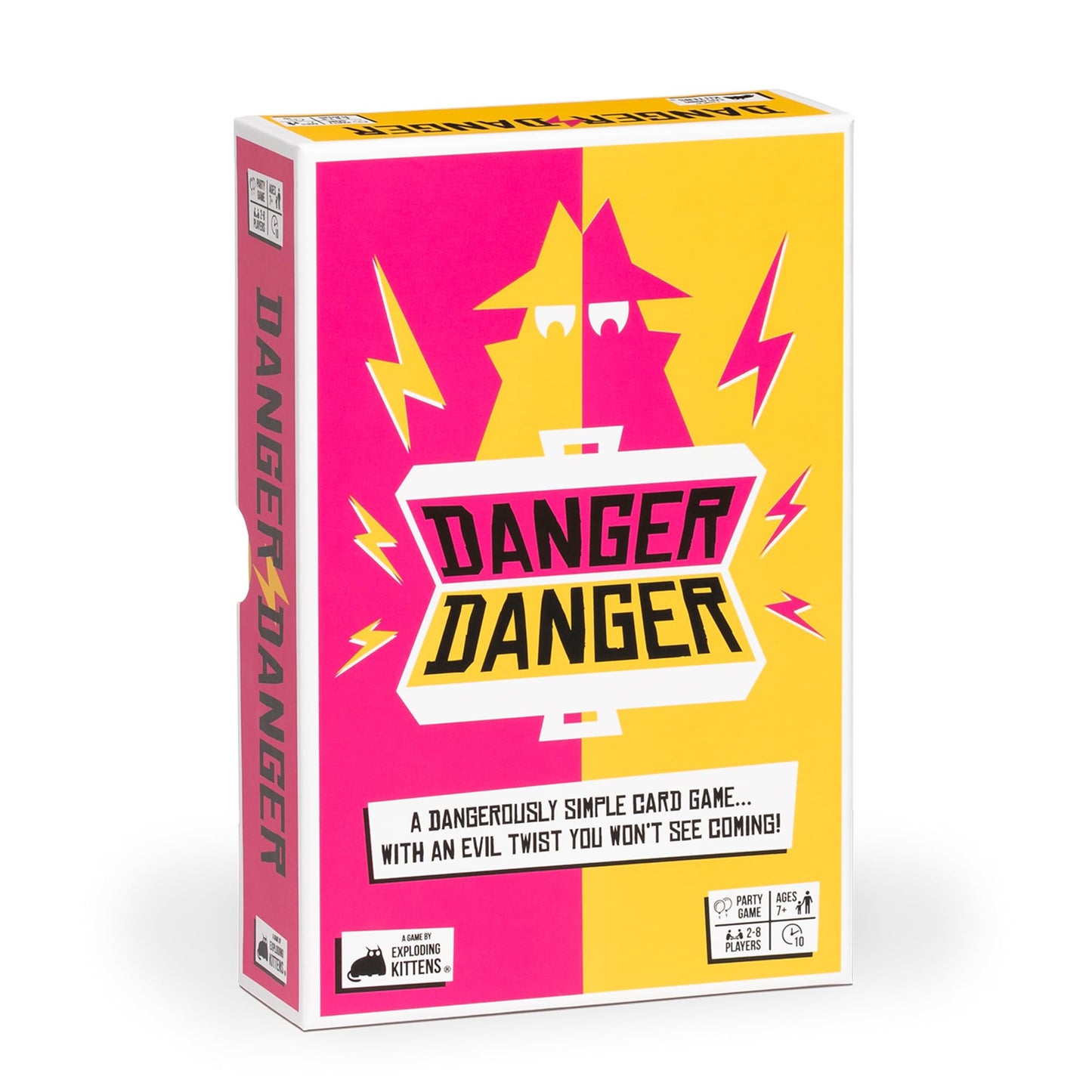Exploding Kittens Danger Danger 2-8 Players - Ages 7+ - 10 Minutes to Play - Fast Paces Strategic Card Game - Party Game, Family Game Night, Kid and Adult Card Game