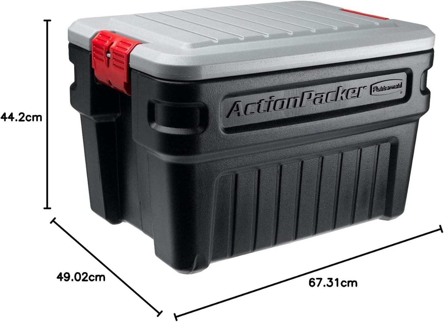 Rubbermaid 1172 ActionPacker Storage Box, 24 Gallon