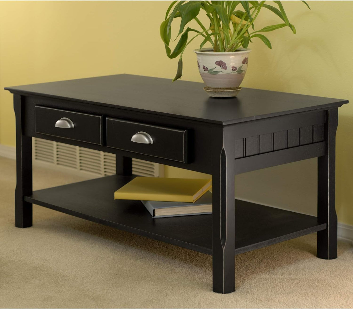 NEW - Winsome Timber Occasional Table, Black, 38 inches - Retail $100