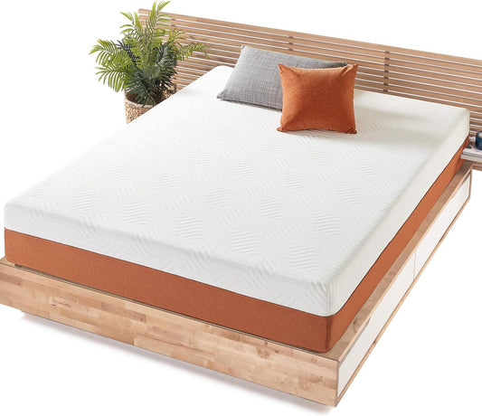 NEW - Mellow 12 Inch Lagom Hybrid Mattress Queen - Bamboo Charcoal Memory Foam and Pocket Springs, CertiPUR-US Certified Non Toxic Foams, Oeko-TEX Certified Eco Cover, Copper Infused Comfort Foam - Retail $549