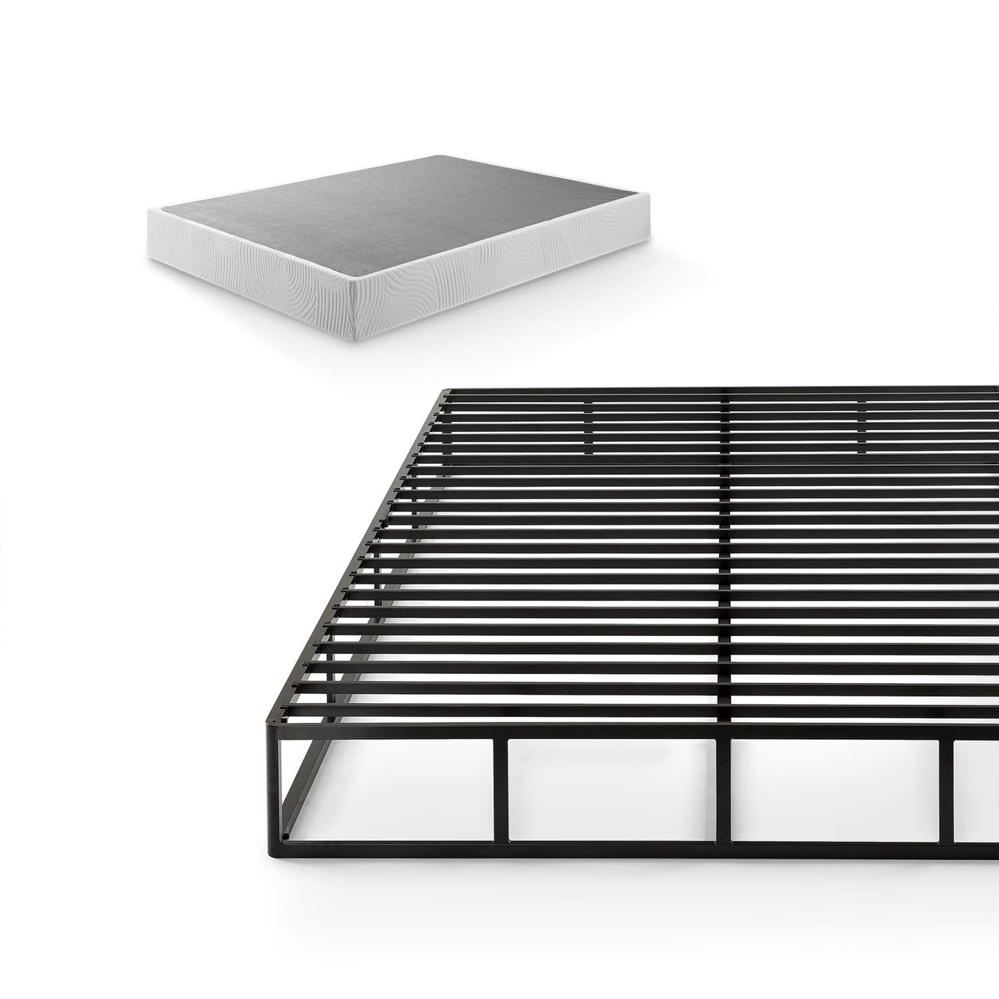 Zinus Victor 9 Inch Quick Lock High Profile Smart Box Spring / Mattress Foundation / Strong Steel Structure / Easy Assembly, Queen
