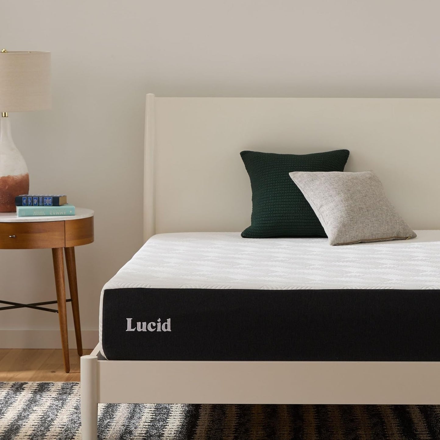 NEW - LUCID Short Queen 10 Inch Memory Foam Mattress - RV Trailer & Camper Mattress - Medium Feel - Bamboo Charcoal and Gel Infusion - Hypoallergenic - Bed in a Box - Temperature Regulating - Short Queen Size - Retail $339