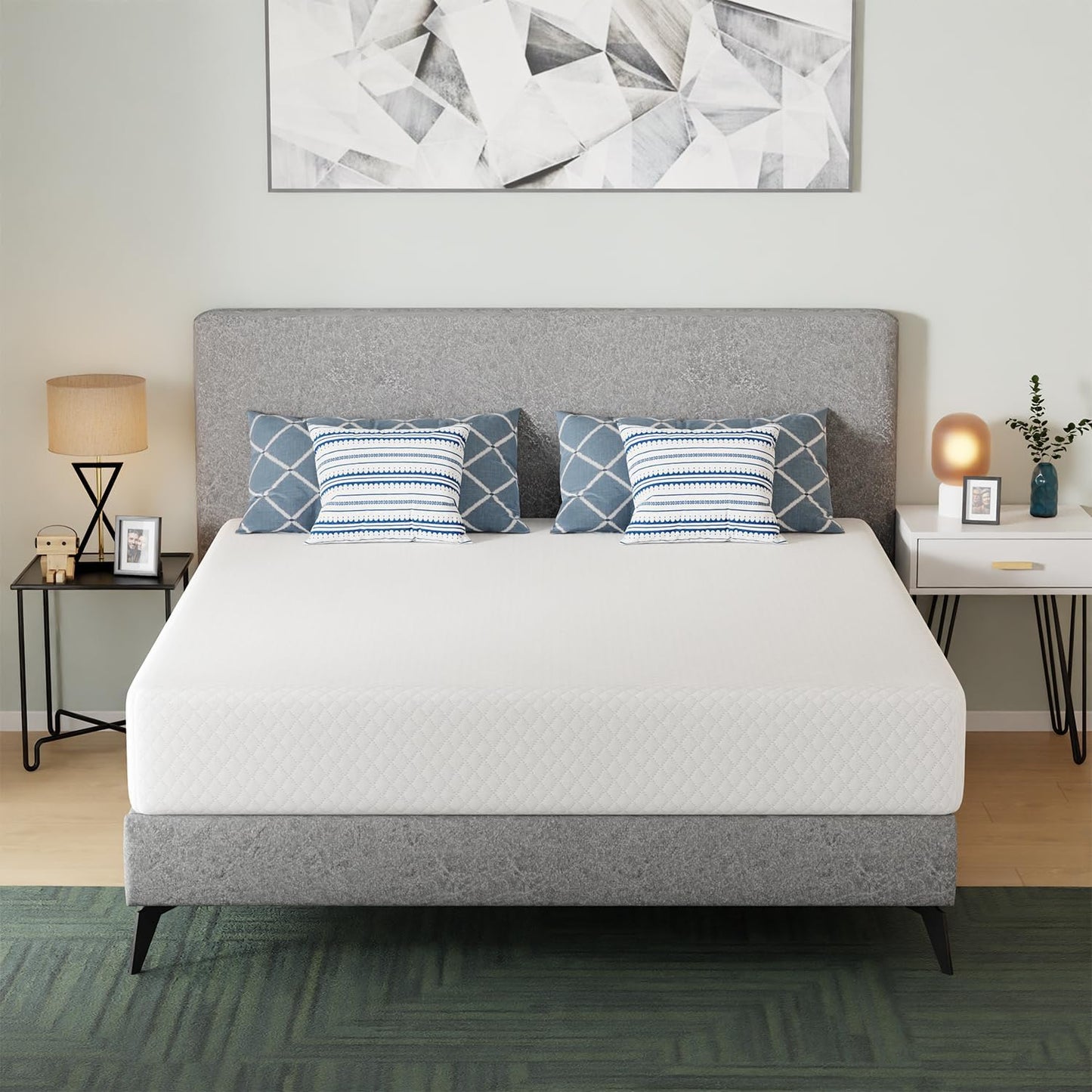 NEW - FDW CALI KING 12 inch Gel Memory Foam Mattress Medium Firm Mattresses for Cool Sleep Relieving Pressure Relief CertiPUR-US Certified Mattress in a Box - Retail $397