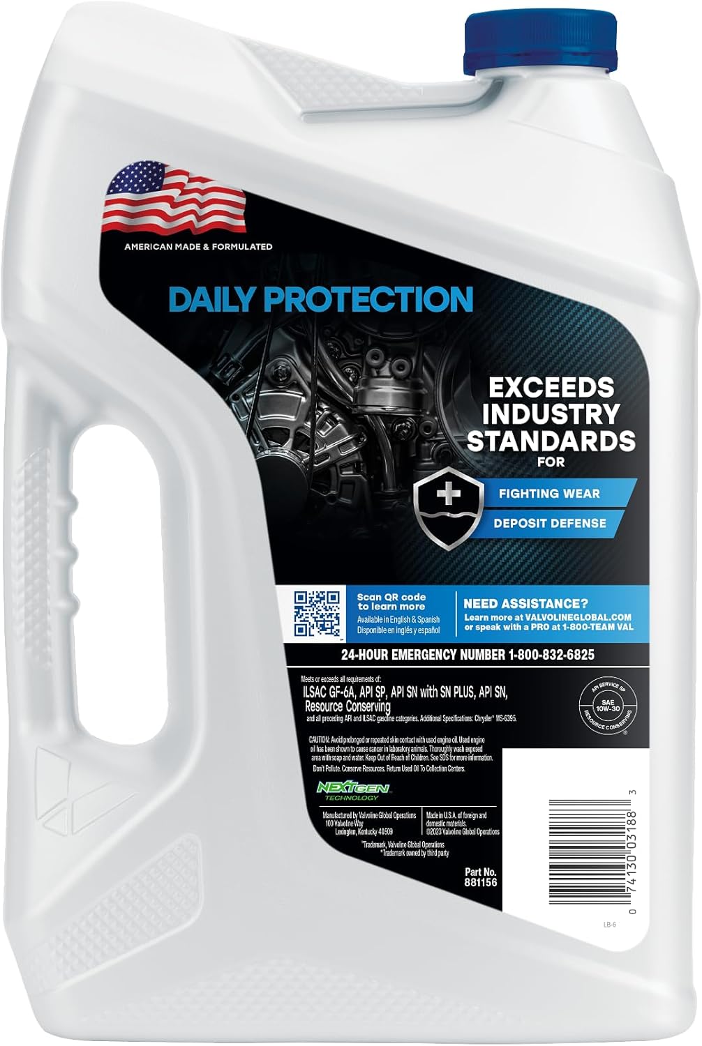 Valvoline Daily Protection 10W-30 Conventional Motor Oil 5 QT