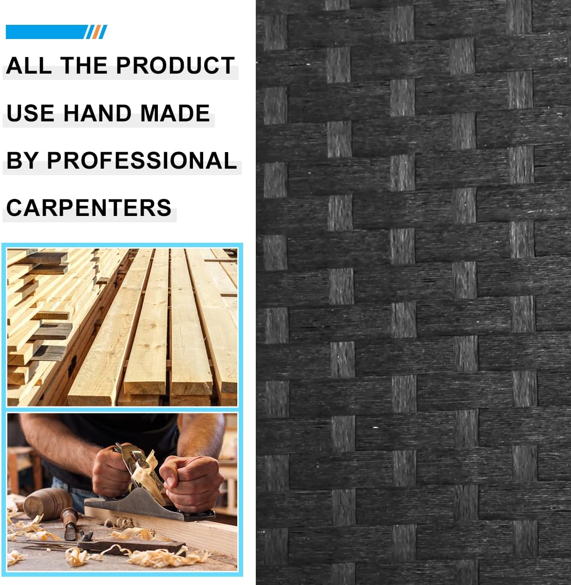 Room Divider 4 Panel 6ft Tall, Wood Folding Room Divider Screens Wood Mesh Hand-Woven, Black, WS180, ‎17.73 x 17.73 x 70.92 inches - Retail $70