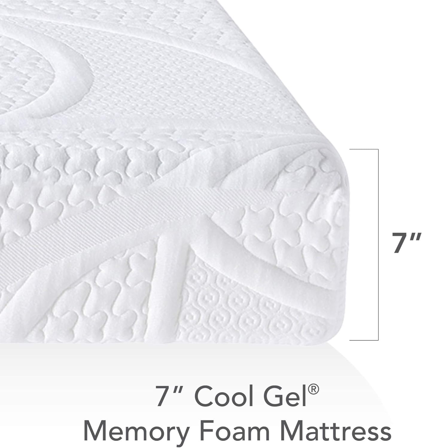 NEW - Classic Brands 7 Inch FULL Classic Gel Memory Foam Mattress - Retail $180
