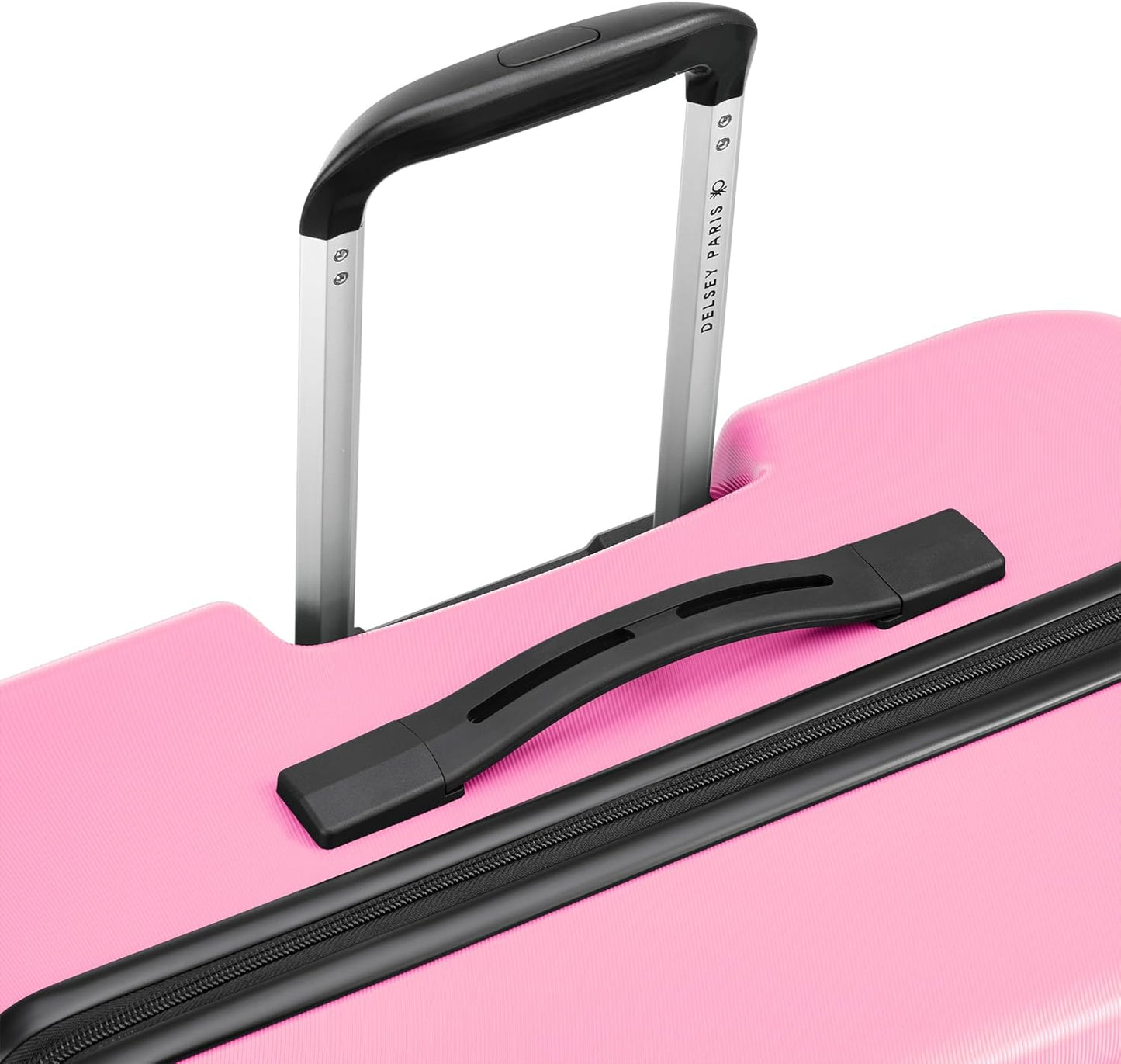 United Colors of Benetton Now Hardside Luggage with Spinner Wheels, Light Pink, 3 Piece Set 19/23/27 Inch - Retail $520