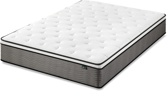 NEW - Zinus 12 Inch QUEEN Support Plus Pocket Spring Hybrid Mattress / Strong Coils for Durable Support / Pocket Innersprings for Motion Isolation / Mattress-in-a-Box, Queen - Retail $325