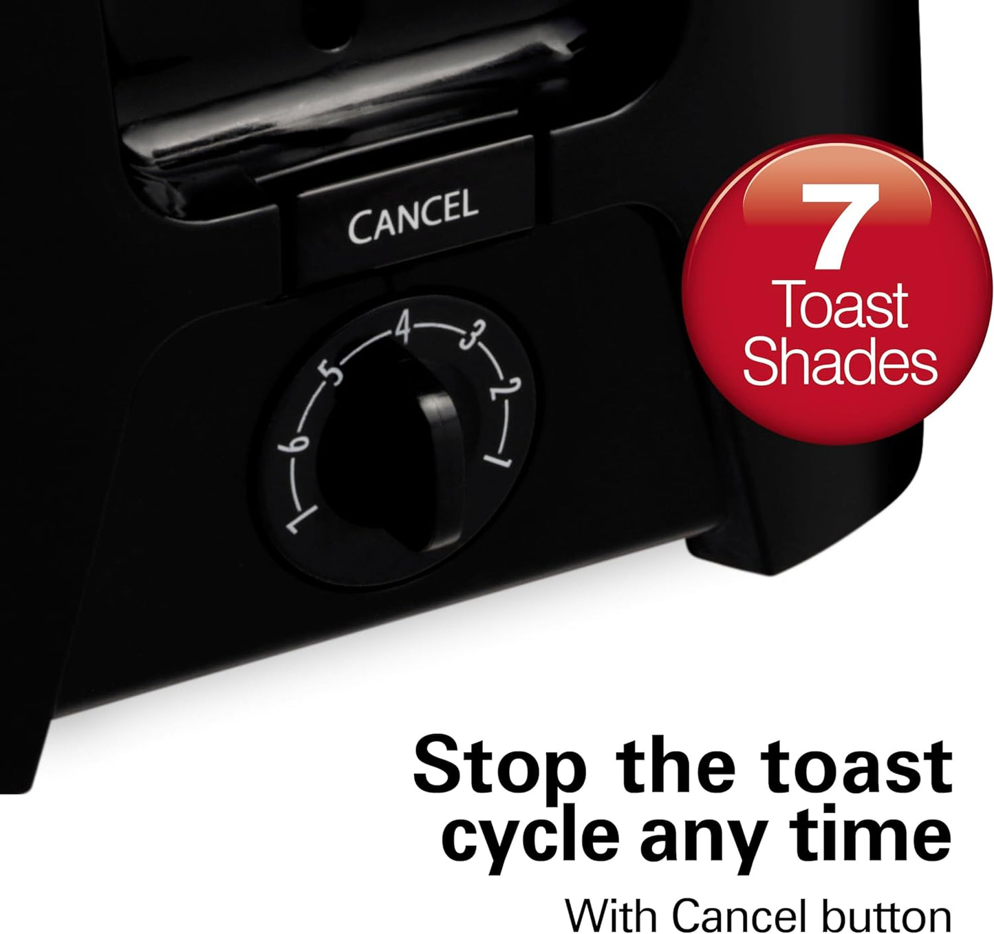 NEW - Hamilton Beach 2 Slice Toaster with Extra Wide Slots, Shade Selector, Auto-Shutoff, Cancel Button and Toast Boost, Black - Retail $25