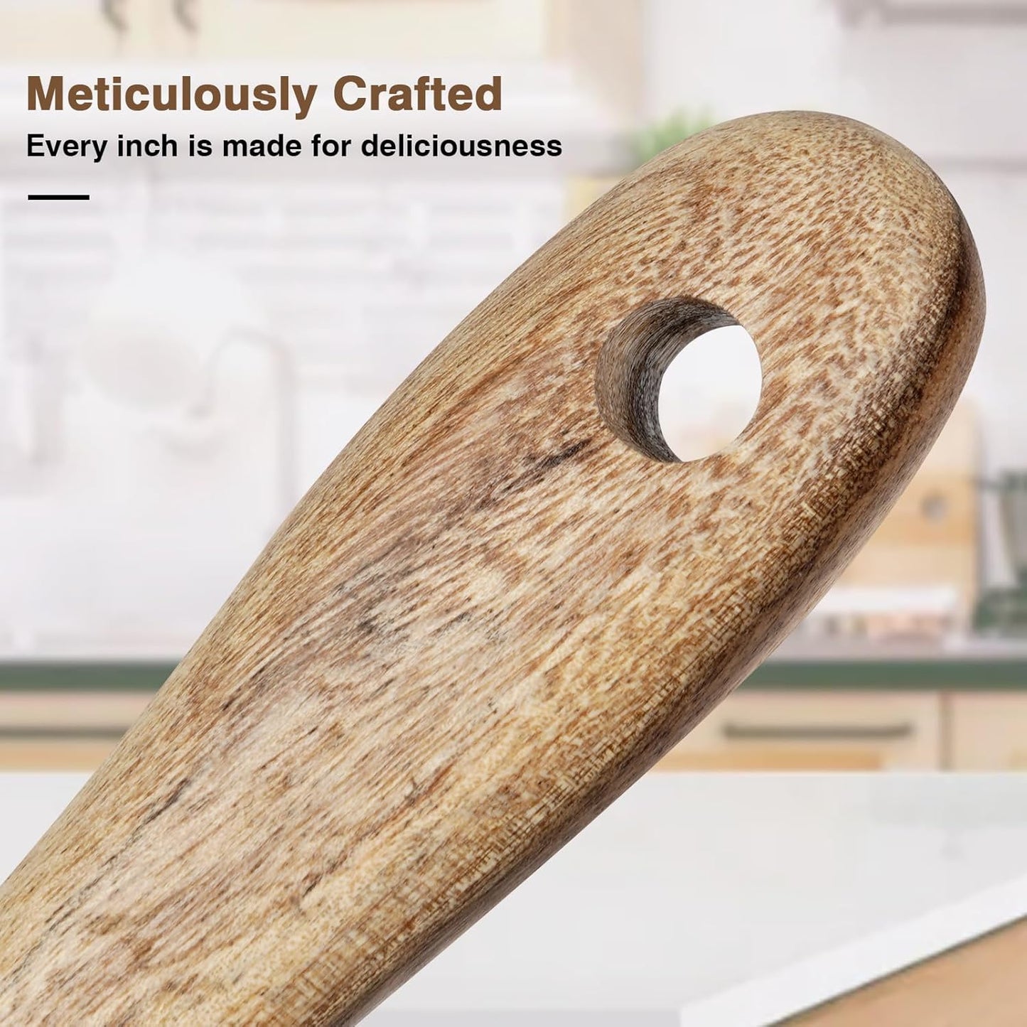 Spurtle for Sourdough Starter, Spreading, Cooking, Mixing, Reaching Bottom of Jar