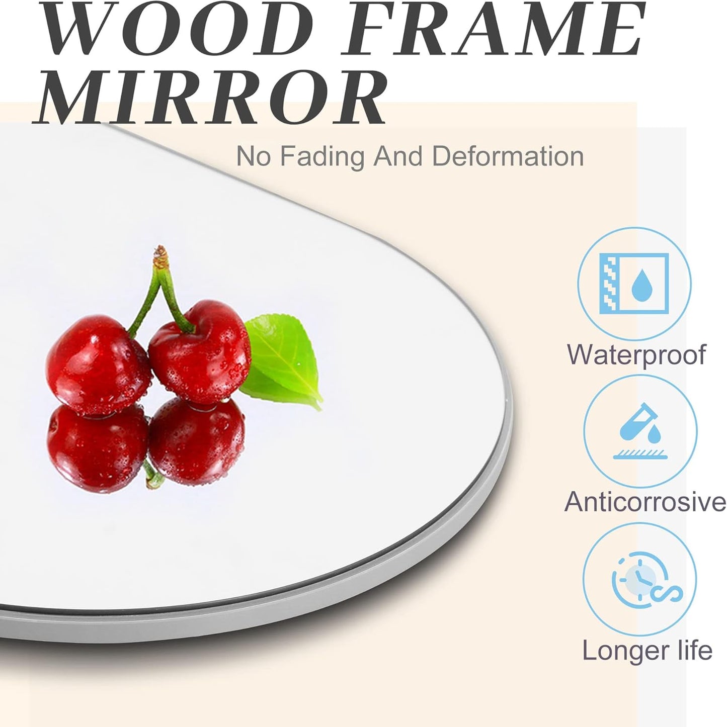 NeuType Arched Full Length Mirror, 65"x22"Full Body Mirror, Wooden Thin Frame, Hanging or Leaning Against Wall, Oversized Large Bedroom Mirror, Floor Mirror, Dressing Mirror, Silver