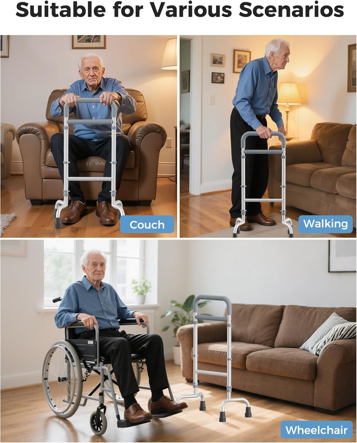Stand Assist Aid for Elderly, Versatile Couch Chair Stand Assist, Mobility Standing Aids & Supports for Elderly, Height Adjustable, Lightweight