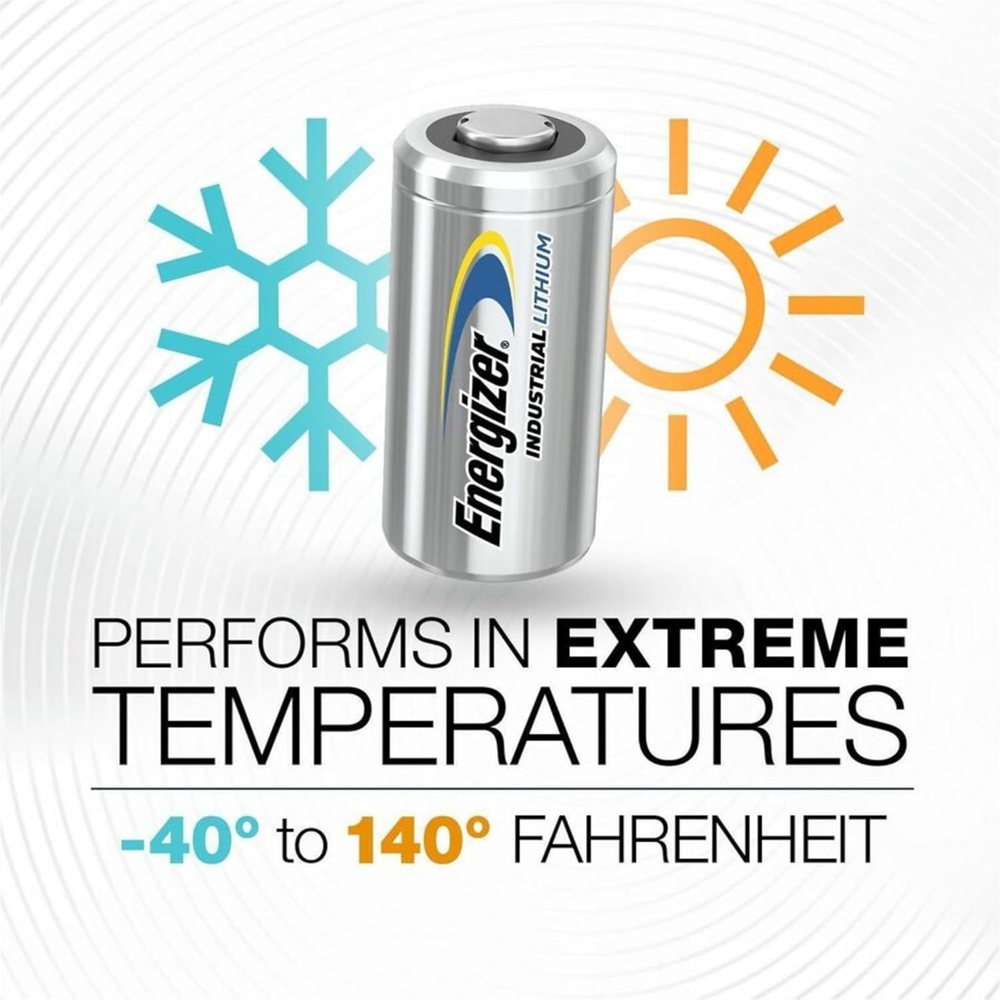 Energizer® Industrial Lithium Batteries, 123, Pack of 12 Batteries, ELN123-12