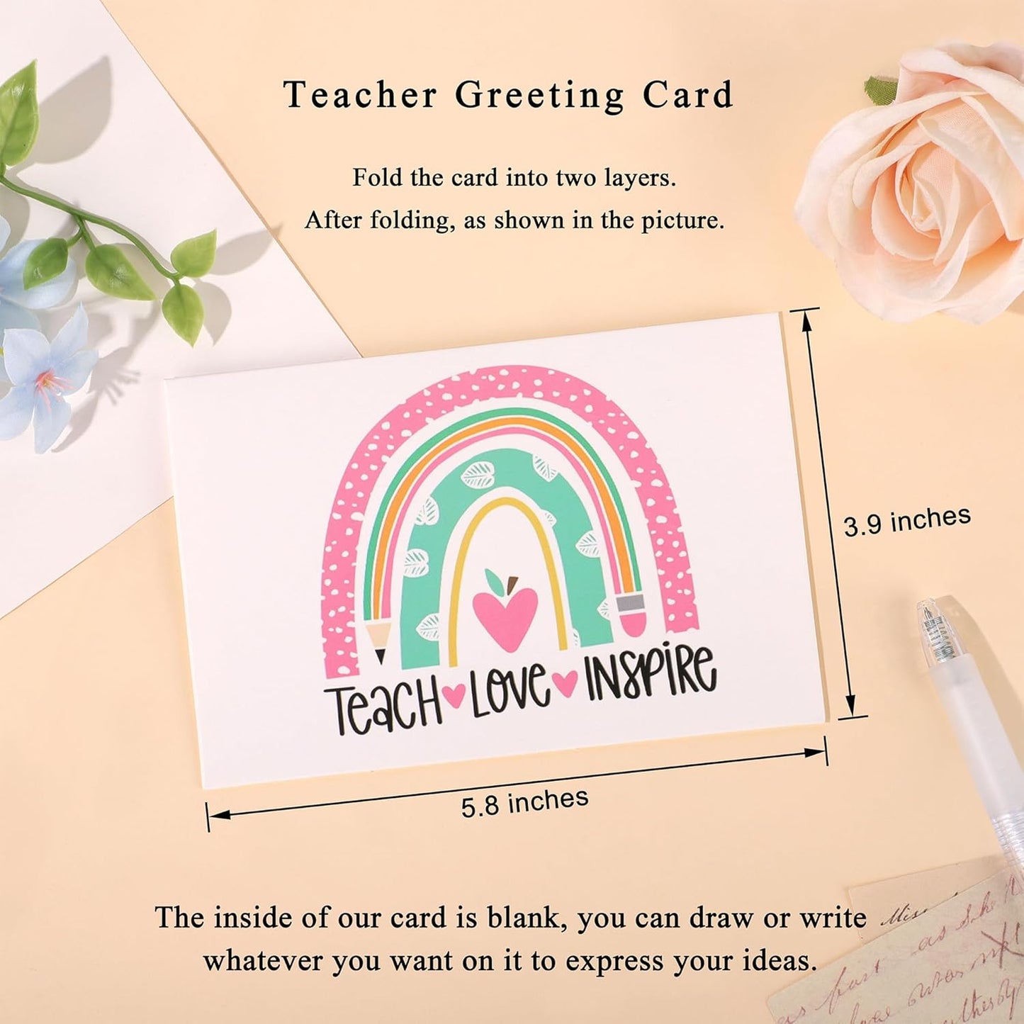 Initial Mrs. K Teacher Appreciation Gifts for Women, Christmas Thanksgiving Thank You Gifts for Teachers Set of 5