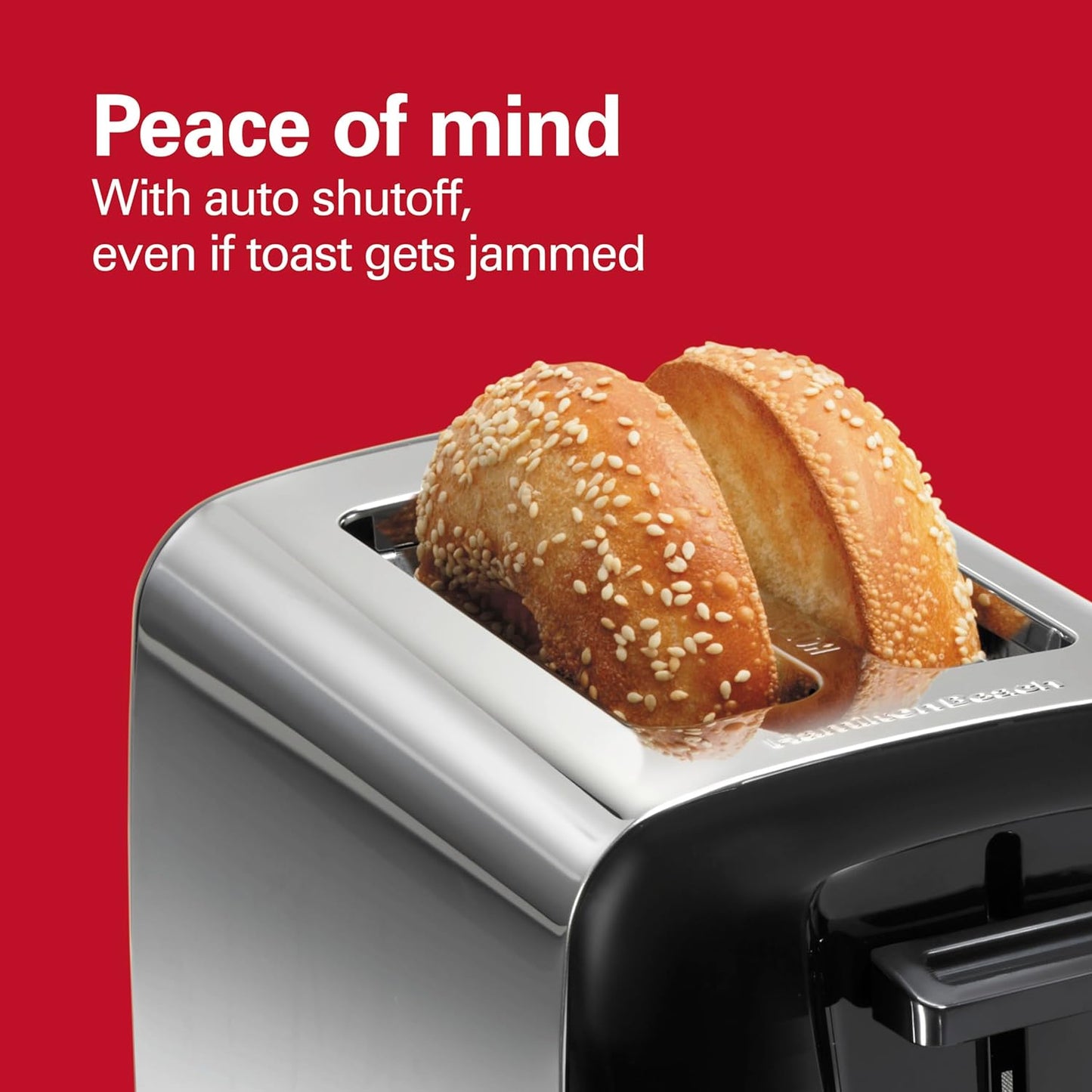 NEW - Hamilton Beach 2 Slice Toaster with Extra Wide Slots, Shade Selector, Auto-Shutoff, Cancel Button and Toast Boost, Black - Retail $25