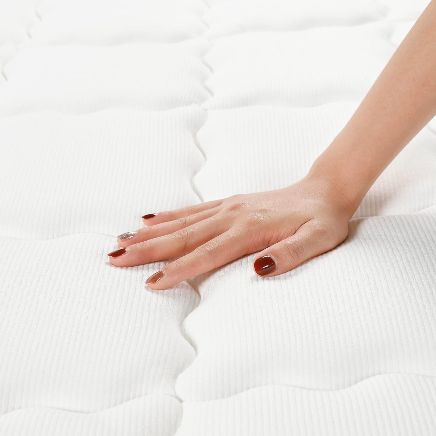 NEW - Kescas Queen Size Mattress, 10 Inch Hybrid Mattress with Heavier Coil - Retail $249