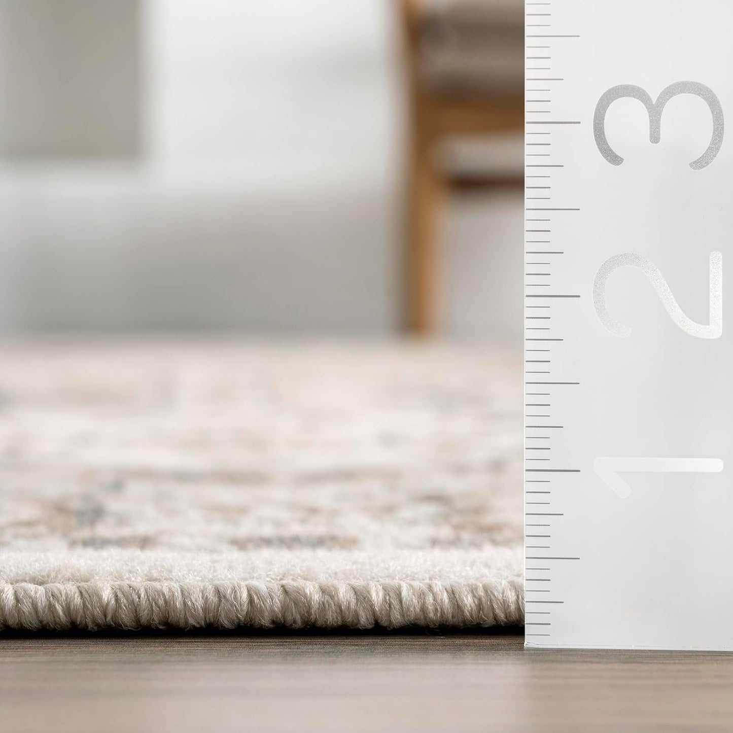 NEW - nuLOOM 9x12 Becca Traditional Tiled Area Rug, Beige, Faded Transitional Design, Stain Resistant, For Bedroom, Dining Room, Living Room, Hallway, Office, Kitchen, Entryway - Retail $129