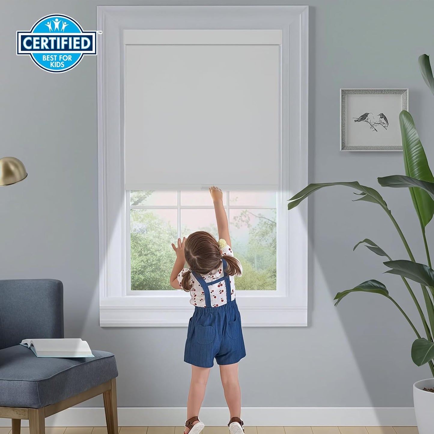 Persilux Blackout Roller Blinds for Indoor Windows, Cordless Roller Shades with Valance, Thermal Insulated Fabric Window Shades & Blinds, UV Protection Shades for Home and Bedroom (Black,22"W x 72"H)