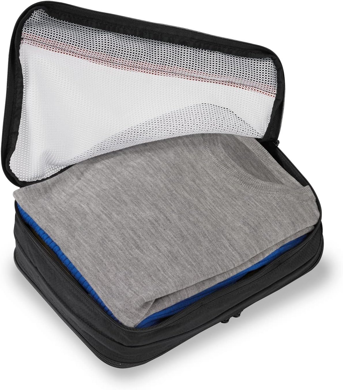 Briggs & Riley 3 Pack Zippered Packing Cubes/Luggage Organizers for Travel, Black, Small