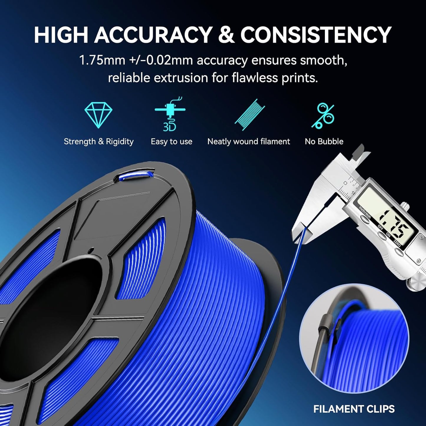 JAYO PETG Filament 1.75mm Bundle 11KG, Strong Toughness PETG 3D Printer Filament, Dimensional Accuracy +/- 0.02 mm, Fits for Most FDM 3D Printers (Black)