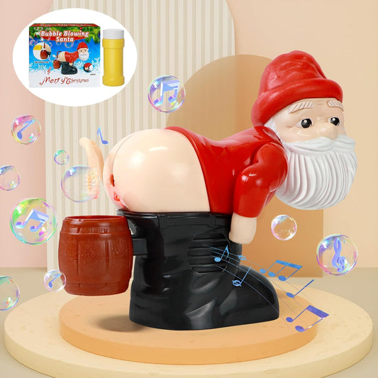 Santa Claus Bubble Butt Machine, Automatic Bubble Blower Machine