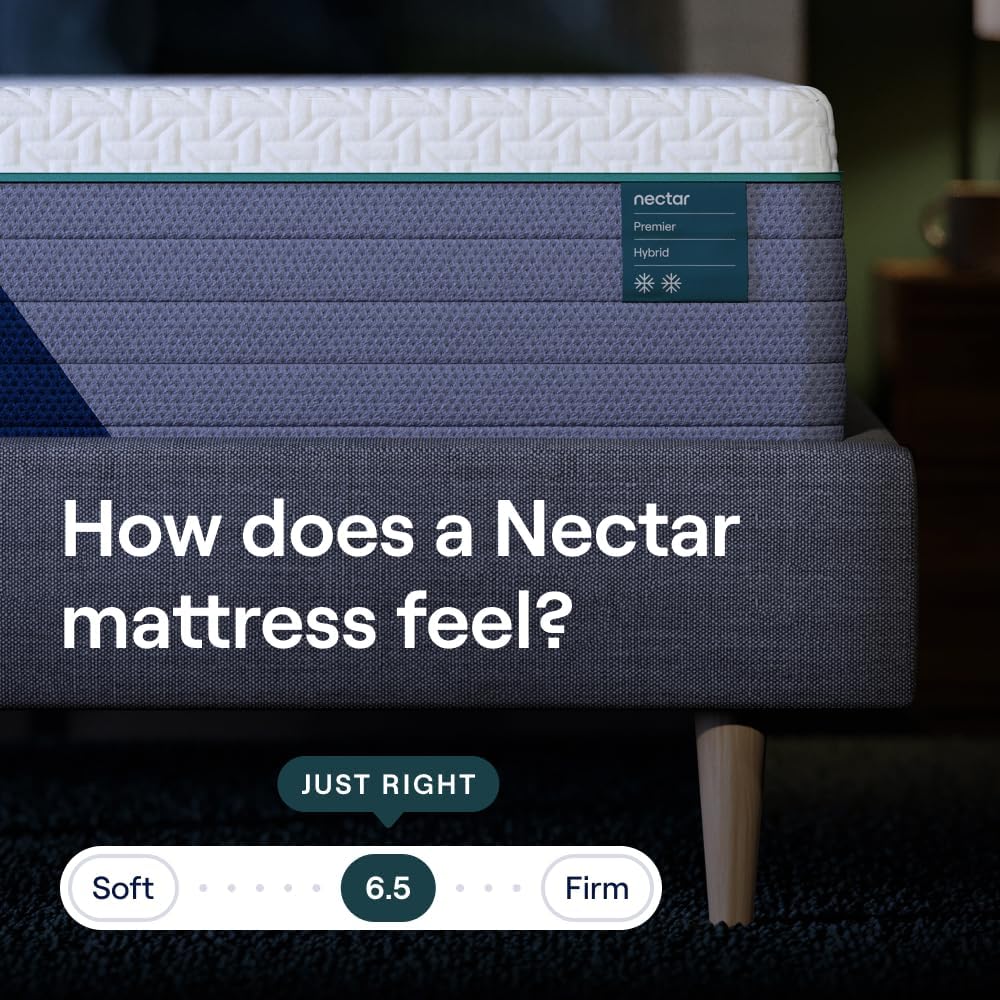 NEW - Nectar Premier Hybrid 13” TWIN XL Mattress (New Version) - Medium Firm - Contouring Memory Foam & Innerspring Coils - Cooling Upgrade - 2” Pressure Relief Layer