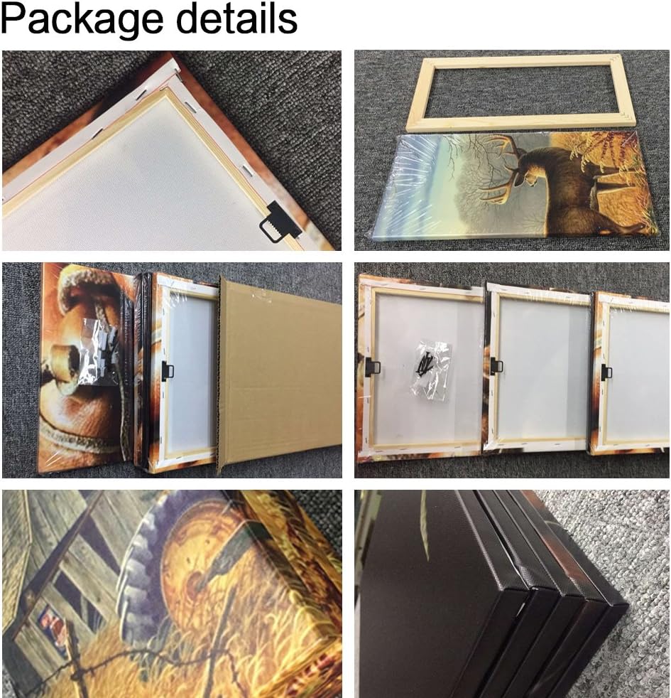 NEW - TUMOVO 5 Piece Wall Decor American Cityscape Canvas Paintings for Bedroom, Bathroom, Office. Manhattan Skyscrapers Skyline House Decor Print on Canvas Framed Ready to Hang (60" Wx32 H) - Retail $55