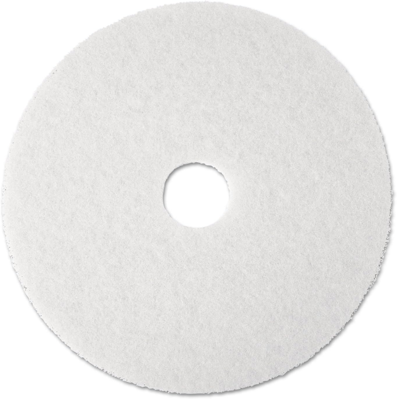 3M 08484 Super Polish Floor Pad 4100, 20-Inch Diameter, White, 5/Carton