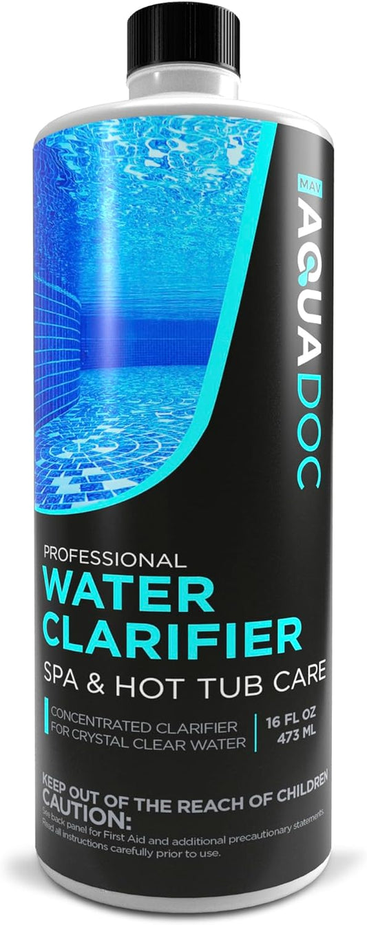 Spa Clarifier & Hot Tub Clarifier for Fast Acting Cloudy Water Treatment, The Spa Clarifier Hot Tub Owners Love, Use Our Hot Tub Water Clarifier to Keep Your Spa Clear & Balanced - MAV AquaDoc 16oz