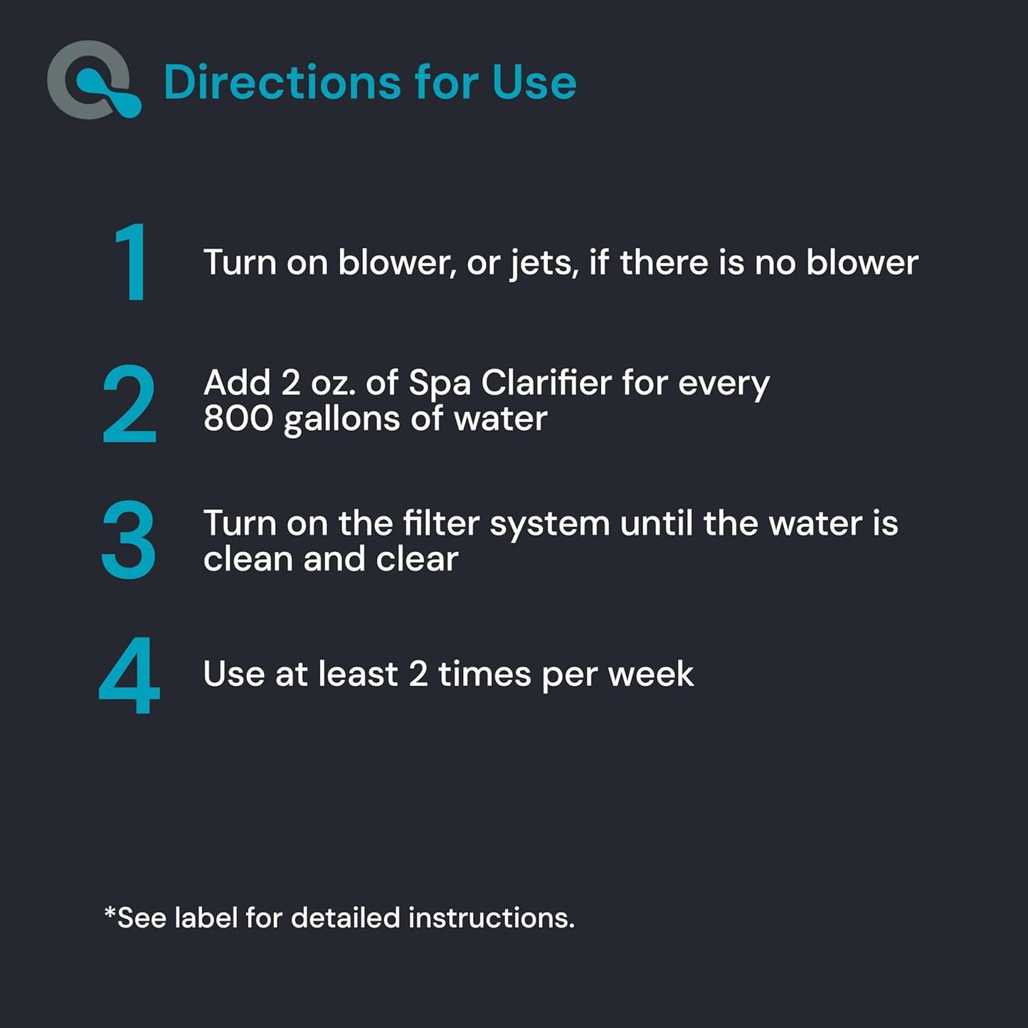 Spa Clarifier & Hot Tub Clarifier for Fast Acting Cloudy Water Treatment, The Spa Clarifier Hot Tub Owners Love, Use Our Hot Tub Water Clarifier to Keep Your Spa Clear & Balanced - MAV AquaDoc 16oz