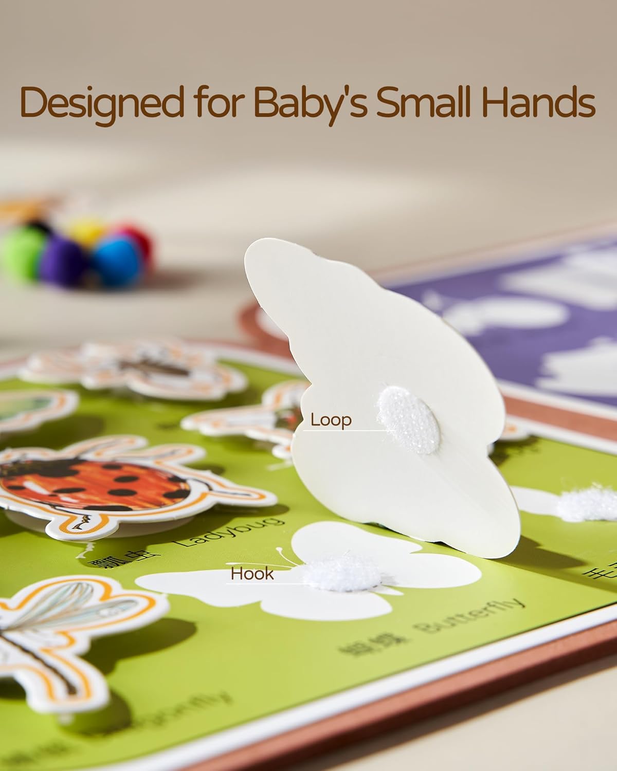 2-in-1 Busy Board Montessori Toys for Toddlers, Reusable Water Painting Books