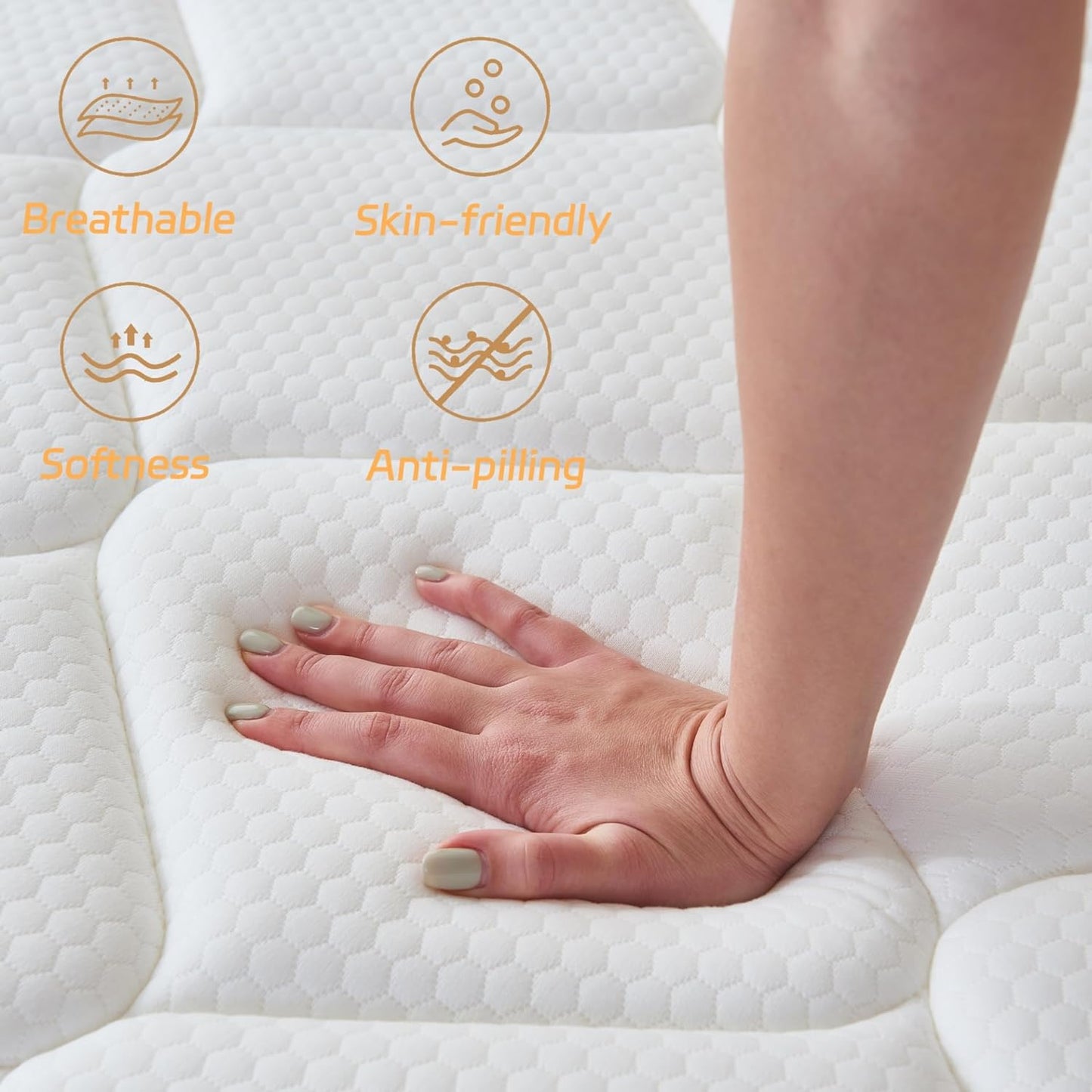 NEW - Review King Mattress, 12 Inch King Size Mattress in a Box,Memory Foam Hybrid Mattress,with Individual Pocket Spring for Motion Isolation & Silent Sleep, Pressure Relief,Medium Firmness. - Retail $272
