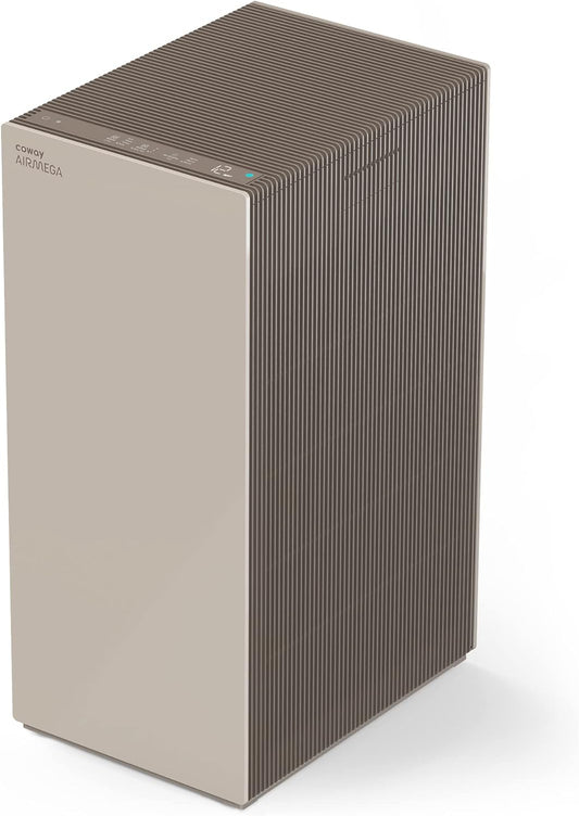 NEW - COWAY Air Purifiers for Large Room Whole Home Up to 4,253ft², 2 Sets of XL Washable Pre-Filters and True HEPA Filters for Dual Purification, PM1.0 AQI, Turbo Mode, Timer, Wheels, 5yr Warranty, ProX(B)